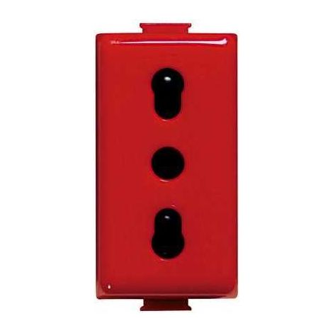 Bticino Matix TT presa bipasso rossa 10/16A A5180R