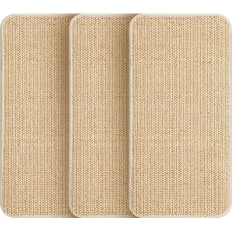 Set mit 3 Katzenkratzmatten, Sisal-Kratzbretter, 40 x 30 cm, extrem widerstandsfähig, geeignet für Sofatüren und Möbel, um Kratzer zu vermeiden und Teppiche und Wände zu schützen. (1/4)