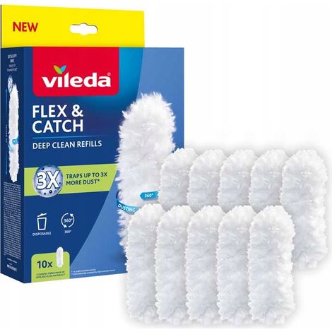 Vileda Flex & Catch Staubwedel-Einsätze, 10er-Pack. (1/4)