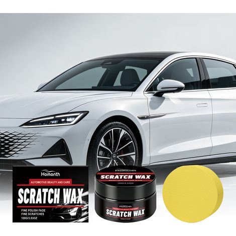 Autokratzer-Reparaturwachs, zum Ausbessern, Restaurieren, Polieren und Entfernen kleiner Kratzer von der Lackoberfläche – 100 g × 1 + Schwamm × 1 -- DTEKGAZ (1/5)