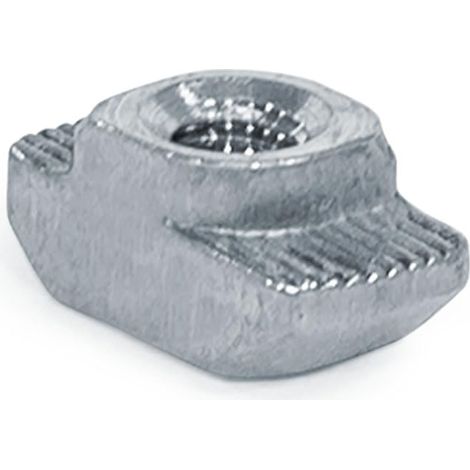 Écrou à tête marteau, écrou marteau  10 pièces  pour profilés en aluminium  Largeur de rainure 8 mm  Filetage M4 (1/4)