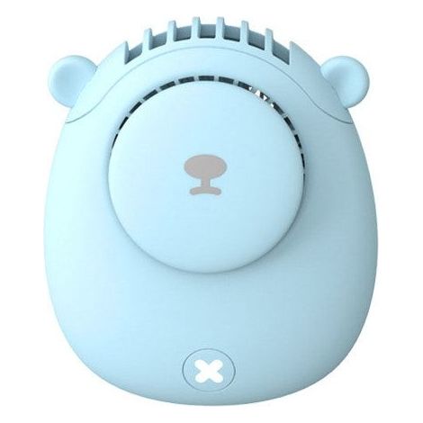Ventilateur de cou portable sans pales, rechargeable par USB, mini ventilateur mains libres bleu-AquaForge (1/5)