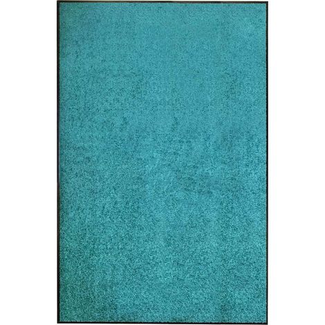 vidaXL Felpudo lavable azul cian 120x180 cm (1/5)