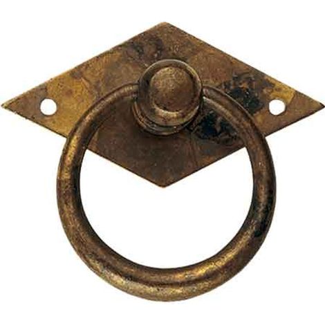 MANIGLIA PER MOBILI '12230' 50x44 mm - Ottone antico