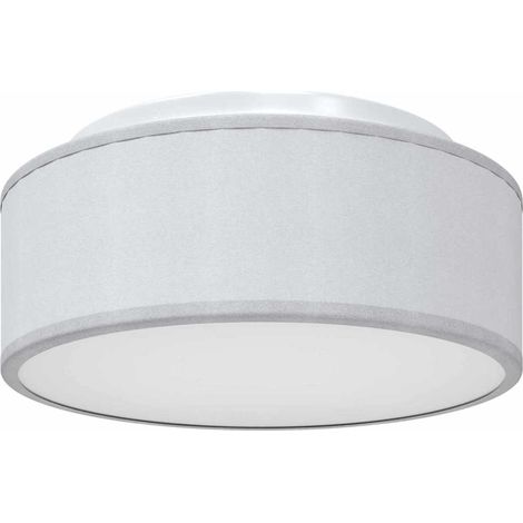 Lampe de plafond Gris 30 x 30 x 13,5 cm tissu