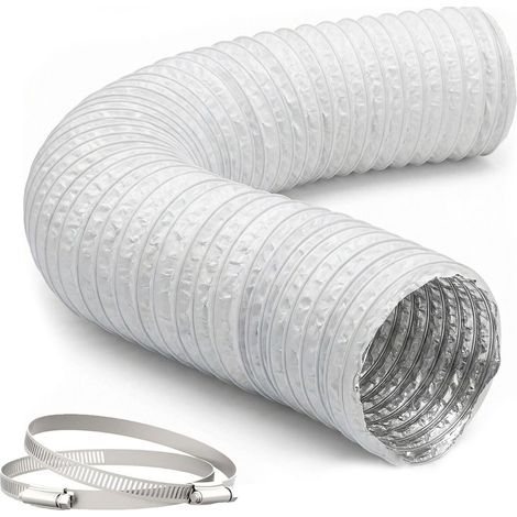 Flexibler weißer Entlüftungsschlauch, 5 m – 75 mm Durchmesser (1/5)