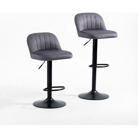 Tabourets de bar élégants avec hauteur réglable, chaises de comptoir stylées, tabouret moderne (lot de 2 pièces uniquement) (1/5)