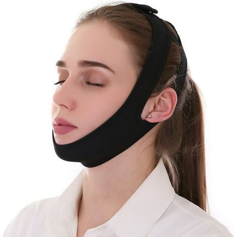 Mentomière anti-ronflement confortable, dispositif naturel, 1 pièce, bandeau de sommeil, respiration nocturne (1/2)