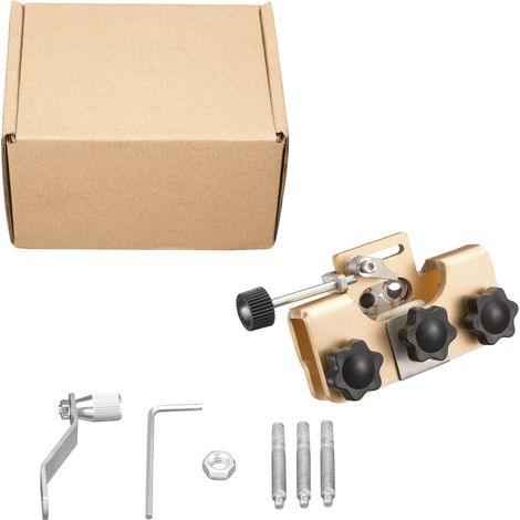Kit D'affûtage pour Tronçonneuse, Affûteuse de Chaîne de Tronçonneuse, Portable Affûtage Rapide Kit avec 3 Têtes D'affûtage, Affûteuse de Chaîne pour Plupart Tronçonneuses et Tronçonneuses (1/5)