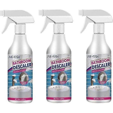 [LCS] Lot de 3 nettoyants pour salle de bain : lavabo, toilettes, élimination de la rouille, décontamination, détartrage, nettoyage polyvalent (1/5)