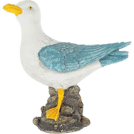 Ornement oiseau en résine exquis pour la décoration intérieure, bleu, 1 pièce (1/5)