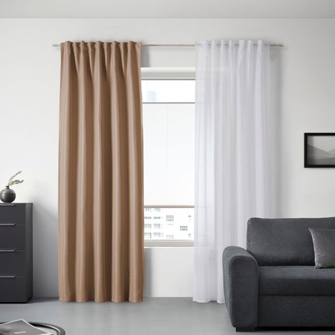 Mömax Verdunkelungsvorhang Roman in Beige ca. 135x255cm (1/5)