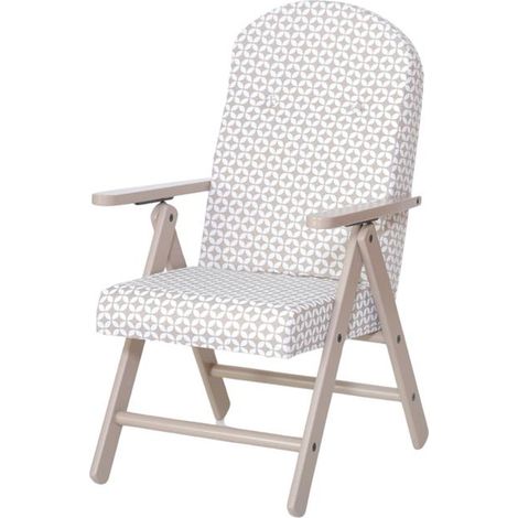 Poltrona Palmarola Regolabile 4 Posizioni in Tessuto Beige e Struttura Tortora – Comfort Classico e Relax Quotidiano