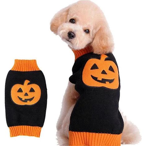 Ropa para mascotas Suéter de otoño para perros Halloween para mascotas (1/5)