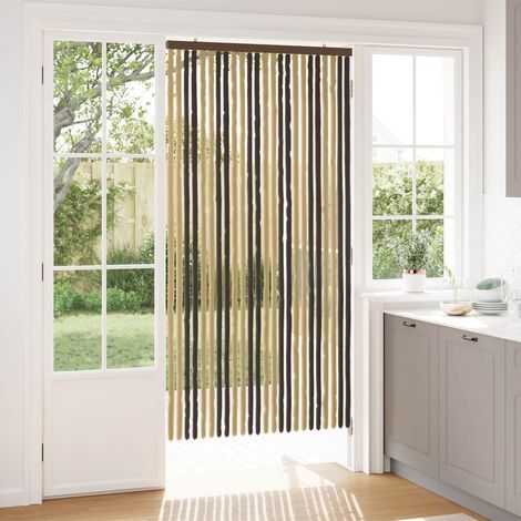 vidaXL Tenda per insetti in chenille Marrone Scuro e Beige