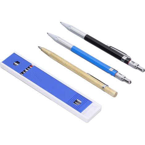 Crayon de menuisier mécanique rechargeable 2mm pour traçage précis sur bois (1/5)