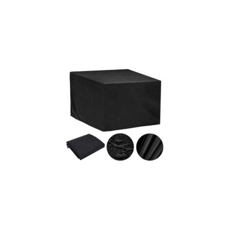 Housse de protection pour mobilier de jardin, 80 x 80 x 80 cm, Oxford Garden, imperméable, coupe-vent et anti-UV (noire)