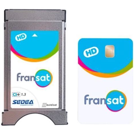 Module satellite - SEDEA - CI+ 1.3 HD - Carte Fransat PC7 HD - TNT HD gratuite - Enregistrement USB