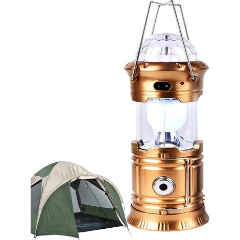 Lanterne LED - Rechargeable - 9 2 X 9 2 X 18 Cm - Pour Camping Randonnée Pêche Patio - 1 Pièce (1/5)
