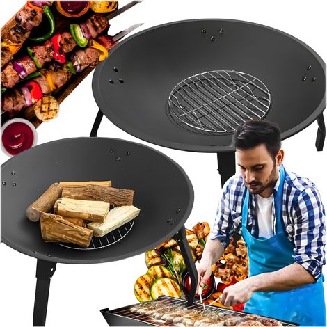 Palenisko de jardin acier noir grand 55 cm
