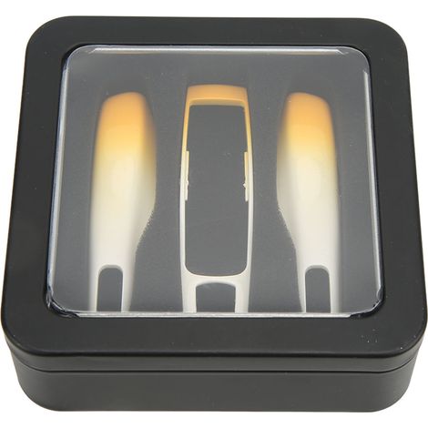 3 pièces coque de protection pour télécommande de voiture Cayenne 2011‑2017, jaune et blanc (1/5)