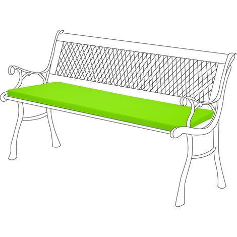 Gardenista Cojines de banco  para muebles de jardín, Almohadilla duradero para banco de patio, Asiento colchoneta suave y cómodo para bancos al aire libre, Lima (1/5)