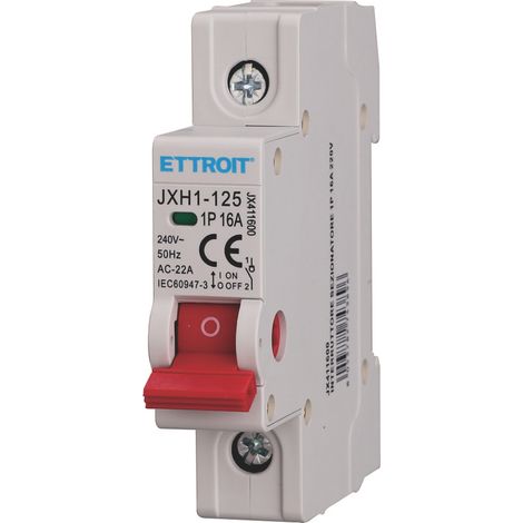 ETTROIT Interruttore Sezionatore DIN 1P 16A 240V - JX411600