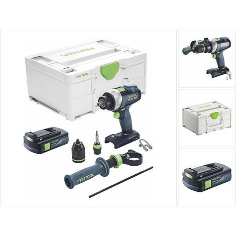 Trapano avvitatore a batteria Festool TDC 18/4 I-Basic 18 V 75 Nm brushless + 1x batteria ricaricabile 3,0 Ah + systainer - senza caricatore