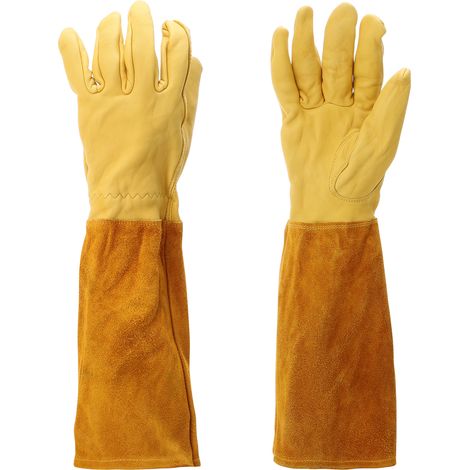 Gants de jardin [KAM] Premium - Gants en cuir doux et respirant (Lot de 2, tailles S/M/L/XL) (1/5)
