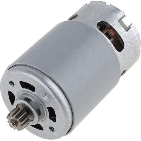 Moteur à Courant Continu RS550 12V 23000 Tr/Min avec 12 Dents à Deux Vitesses et BoîTe de Vitesses à Couple éLevé pour Perceuse/Tournevis éLectrique