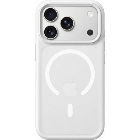 Coque magnétique compatible avec iPhone 18 Pro Max, transparente givrée, bouton appareil photo IA, anti-chute, blanche. (1/5)