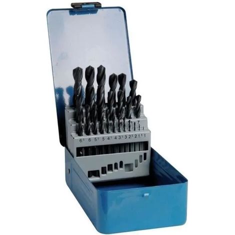 Set di punte HSS metalliche Tivoly 25 pezzi