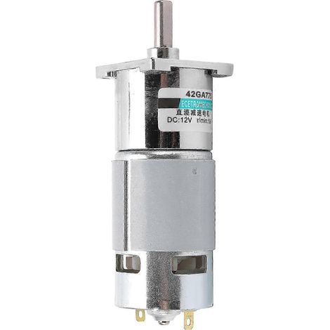 Moteur à engrenages CC 12V XD-42GA775, 50 tr/min, à aimant permanent, industrie automatisée, faible vitesse, double sens CW/CCW, mini moteur réducteur (1/5)
