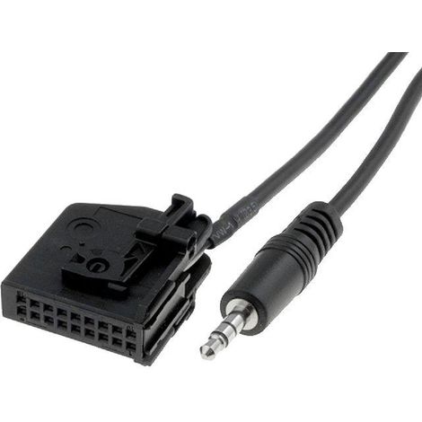 Cable Adaptateur AUX Jack compatible avec Seat Altea Leon Toledo Skoda Octavia VW Caddy Golf Passat Touran