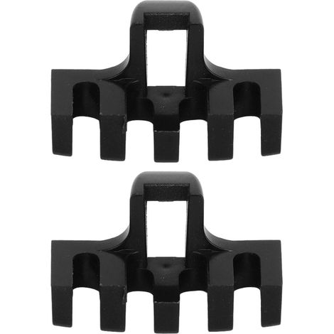 2 Pièces Machine à Tirer les Cordes de Raquette Badminton Tennis, Écarteur de Charge Accessoires Filetage Protecteur Haute Résistance Noir (1/5)