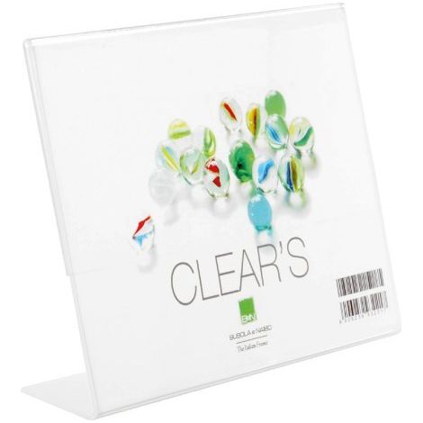 BUBOLA & NAIBO - CORNICE PORTAFOTO CLEAR'S SERIE PHOTOFRAMES IN PLASTICA 20 X 30 CM. ORIZZONTALE PCLEAR01OZ08