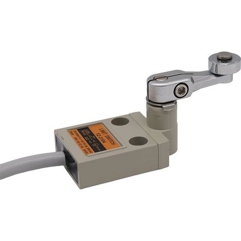 Interrupteur de fin de course étanche à l'eau et à l'huile avec câble TZ-3104, à galet de contact argenté et réarmement automatique (fourni directement). (1/4)