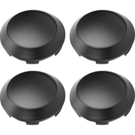 4 pièces capuchons de moyeu central de roue 102mm OD 94mm ID antirouille noir couvercle de jante de véhicule universel pour voiture (1/5)
