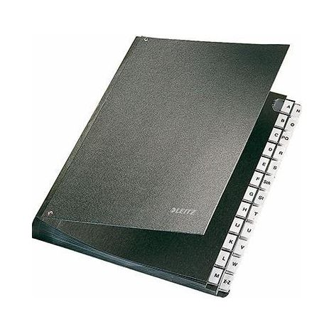 Leitz Pultordner 58240095 DIN A4 24Fächer Hartpappe schwarz (1/4)