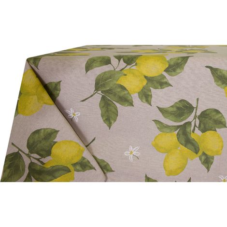 Tovaglia Per Salotto Cucina In Miros Misto Cotone Sole RP, misura140x140coloreSole