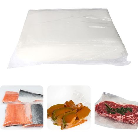 Sacs Sous Vide Alimentaire,20x25 cm 100 Sachets,Sacs à Faire le Vide d'air Gaufrés pour la Conservation des Aliments et la Cuisson & Boilable,Convient à Tous Machine Sous Vide (1/5)