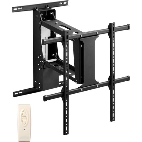 Support Mural TV Motorisé pour Écrans 32-65 po/81,3-165 cm, Fixation TV Murale Réglable Électriquement, Accroche Télévieur Charge Jusqu'à 40 kg, Max. VESA 600x600 mm, Télévision Maison Bureau (1/5)