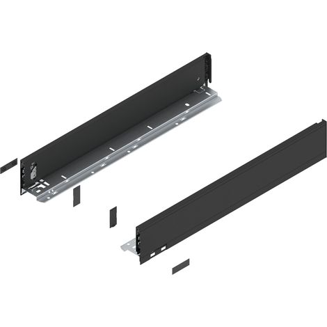 BLUM LEGRABOX pure Zarge Höhe M, NL 550, Carbonschwarz (1/4)