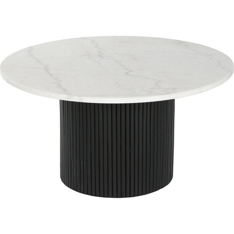 Mesa Centro Marmol Mdf 80X80X42 Blanco (1/4)