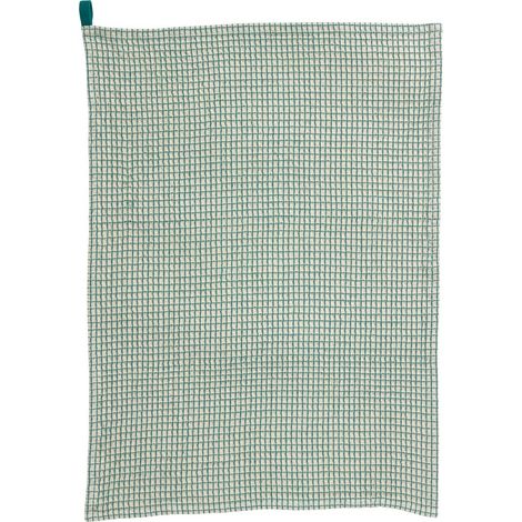 Torchon de Cuisine en Nid d'Abeille Peacock 100% Coton 50 x 70 cm - PANGIVO (1/3)
