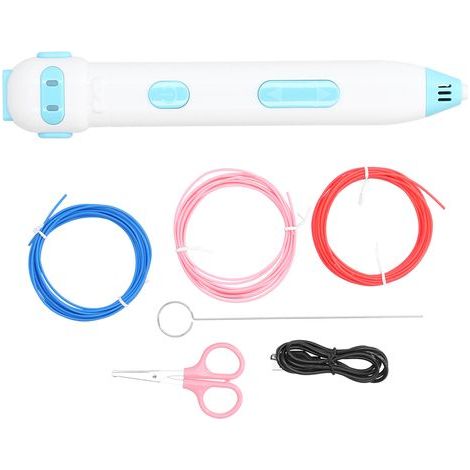 Stylo d'Impression 3D Intelligent Sécurisé Basse Température pour Enfants Cadeau Créatif USB Rechargeable Bleu (1/5)