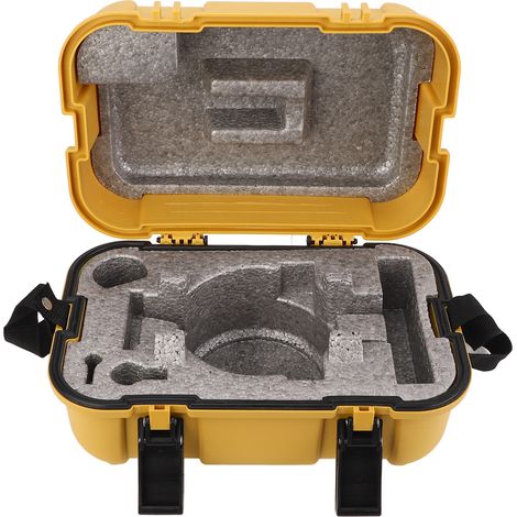Mallette de transport pour instruments d'arpentage, boîte vide jaune à Double verrouillage, niveau automatique, pour Station totale, ensemble de prisme théodolite (1/5)