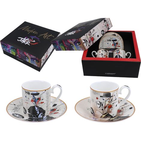 Set di 2 tazzine da caffè espresso Carmani - Loui Jover