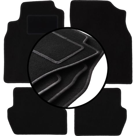 Komplettset Veloursmatten für: Nissan Almera N16 Fließheck (2000-2006)