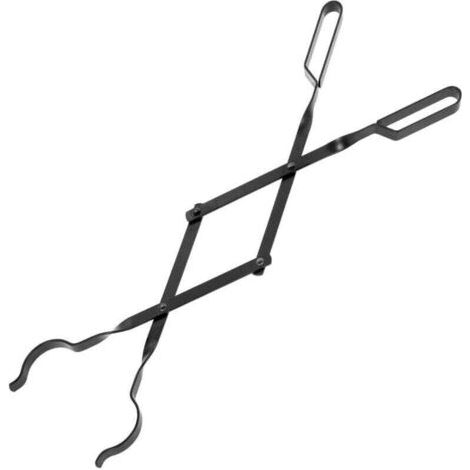 Pince à Cheminée, XU, Pince à Bois de Chauffage de 66 cm, Outdoor Pince à Bûches, Accessoires de Cheminée pour Camp Cheminées, Foyer Intérieur Cuisinière D'extérieur -